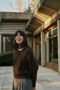 INDI&COLD Chaqueta chocolate knit