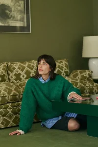 INDI&COLD Jersey verde knit