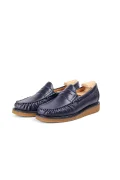 WORLD WALKER Moctoe rec. 2-tone brushed black Loafer