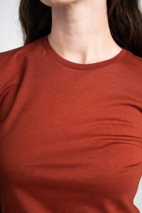 TARZAN Nina lyocell brandy brown Langarmshirt