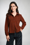 TARZAN Hilda brandy brown Cordbluse