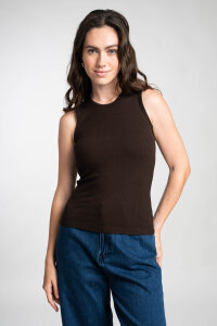 TARZAN Tanita dark coffee Tank Top