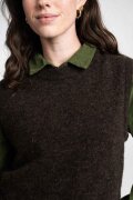 TARZAN Peppa dark brown melange Pullunder