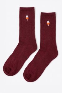 TARZAN Milu ice rocket bordeaux Socken