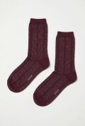 TARZAN Lexi bold stripes bordeaux Socken