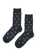 TARZAN Vivi polka grey melange Merinosocken