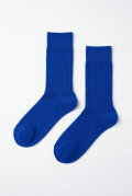 TARZAN Vivi plain blue Merinosocken