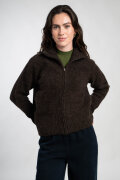 TARZAN Coni dark brown melange Strickcardigan