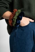 TARZAN Scrunchie velvet blue