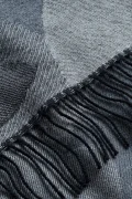 ROTHOLZ Woven grey leaves scarf