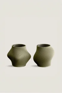 SHEYN Bloz & Boyk Olive Mini Vase Set