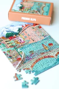PIECELY PUZZLES French Alps mini puzzle