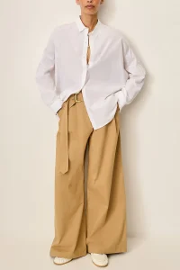 SESSÙN Maemi O optical white blouse
