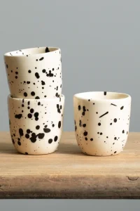 ATELIER AGAVE Black Dots Espresso Tasse