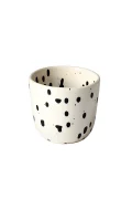 ATELIER AGAVE Black Dots Cappuccino Tasse