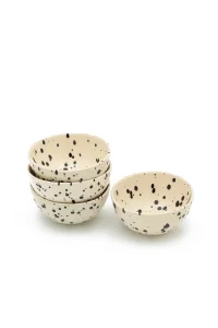 ATELIER AGAVE Black Dots kleine Snack Bowl