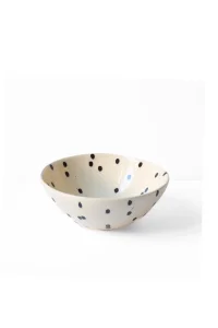 ATELIER AGAVE Black Dots Müesli Bowl