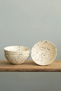ATELIER AGAVE Black Dots Müesli Bowl