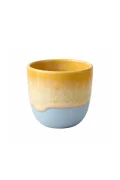 ATELIER AGAVE Gelb Hellblau Cappuccino Tasse