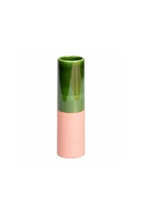 ATELIER AGAVE Grün Rosa Chimney Small Vase