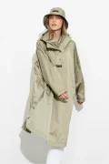 VIVI MARI Solid pale olive raincoat