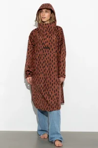 VIVI MARI Solid drops rust/black raincoat